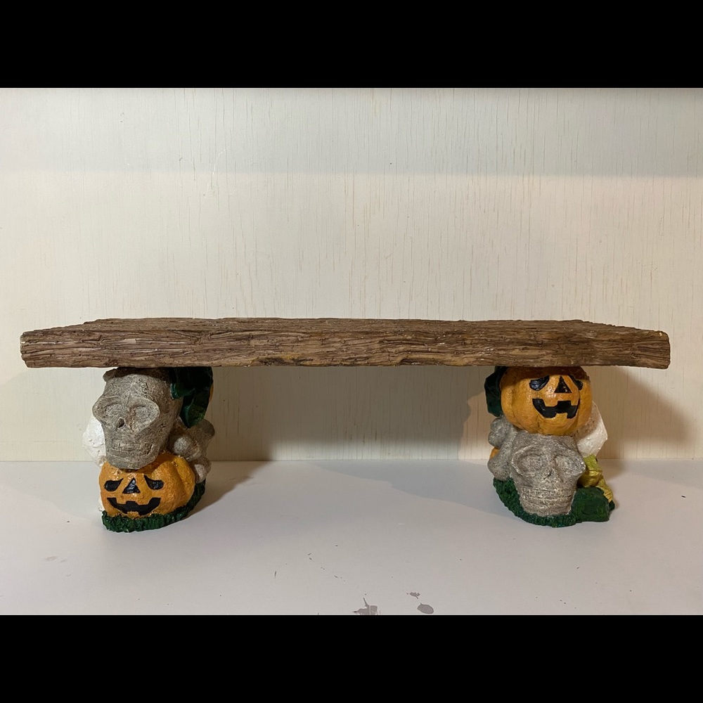 Halloween bench
